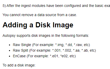autopsy file types